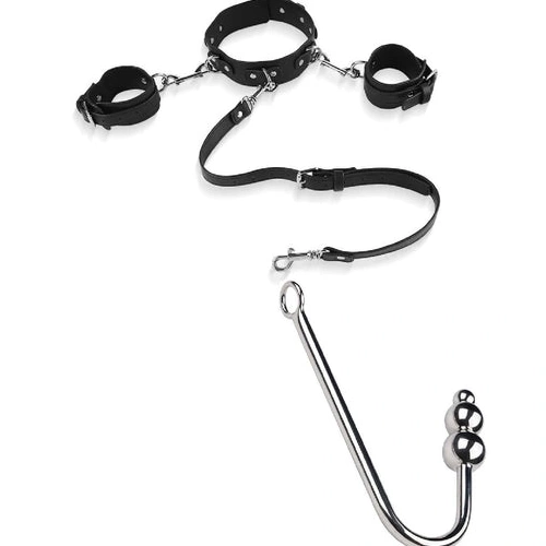 with Hook 5334 and Elegant Cuffs Collar Beaded Anal 1112